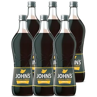 JOHN'S Zitronen Tee – 6 x 0,7L Flaschen – Fruchtiger Eistee-Sirup für Cocktails, Limonaden & Heißgetränke – Perfekt für Lemon Iced Tea & Zitronen Spritz JOHN'S Zitronen Tee – 6 x 0,7L Flaschen – Fruchtiger Eistee-Sirup für Cocktails, Limonaden & Heißgetränke – Perfekt für Lemon Iced Tea & Zitronen Spritz