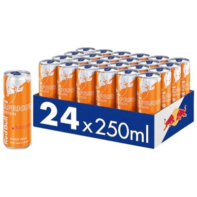 Red Bull Energy Drink Apricot Edition 24er Palette Dosen Getränke mit Aprikose-Erdbeere-Geschmack, EINWEG (24 x 250 ml) Red Bull Energy Drink Apricot Edition 24er Palette Dosen Getränke mit Aprikose-Erdbeere-Geschmack, EINWEG (24 x 250 ml)