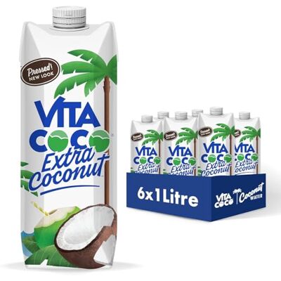 Vita Coco Extra Kokoswasser Multipack 6x1L Vitamin C und Kalium Vita Coco Extra Kokoswasser Multipack 6x1L Vitamin C und Kalium