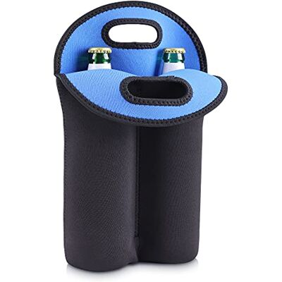 kwmobile 2in1 Flaschenkühler 500ml für Bier und andere Getränke Kühler aus isoliertem Neopren Bierflaschenkühler Schwarz Dunkelblau kwmobile 2in1 Flaschenkühler 500ml für Bier und andere Getränke Kühler aus isoliertem Neopren Bierflaschenkühler Schwarz Dunkelblau