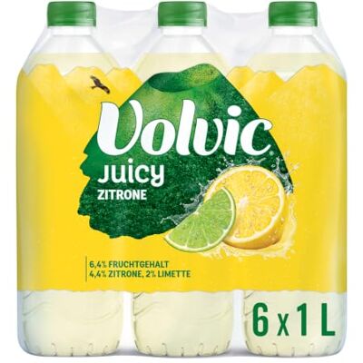 Volvic Juicy Zitrone – 6 x1L – Natürliche Aromen Volvic Juicy Zitrone – 6 x1L – Natürliche Aromen