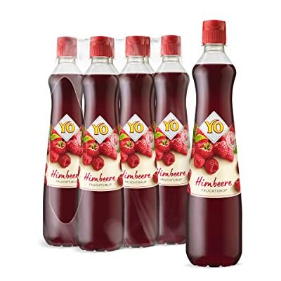 YO Sirup Himbeere (6 x 700 ml) – 1x Flasche ergibt bis zu 6 Liter Fertiggetränk – ohne Süßungsmittel, Farb- & Konservierungsstoffe, vegan YO Sirup Himbeere (6 x 700 ml) – 1x Flasche ergibt bis zu 6 Liter Fertiggetränk – ohne Süßungsmittel, Farb- & Konservierungsstoffe, vegan