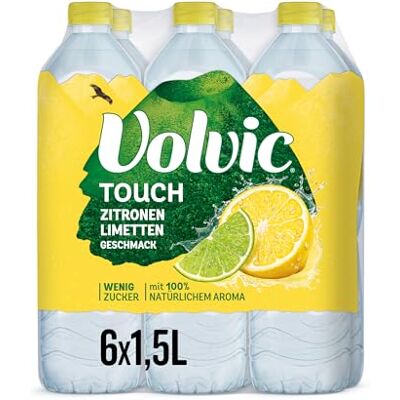 Volvic Touch Zitronen-Limetten-Geschmack – 6x1,5L – Kalorienarm Volvic Touch Zitronen-Limetten-Geschmack – 6x1,5L – Kalorienarm