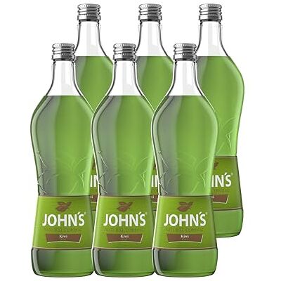 JOHN'S Kiwi – 6 x 0,7L Flaschen – Exotischer Sirup für Cocktails, Limonaden & Desserts – Perfekt für Margarita & Kiwi Spritz JOHN'S Kiwi – 6 x 0,7L Flaschen – Exotischer Sirup für Cocktails, Limonaden & Desserts – Perfekt für Margarita & Kiwi Spritz
