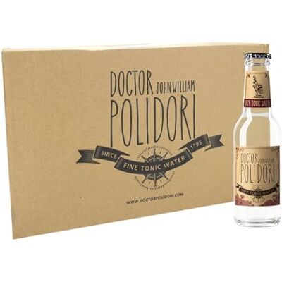 Doctor Polidori I Dry Tonic Water I Herbal-erdige Noten vereint mit exotischen Aromen I 24 x 200 ml Doctor Polidori I Dry Tonic Water I Herbal-erdige Noten vereint mit exotischen Aromen I 24 x 200 ml