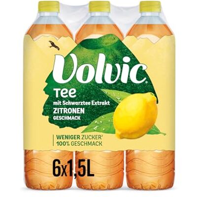 Volvic Tee Zero Zitronengeschmack – 6x1,5L – Zucker- & kalorienfrei Volvic Tee Zero Zitronengeschmack – 6x1,5L – Zucker- & kalorienfrei