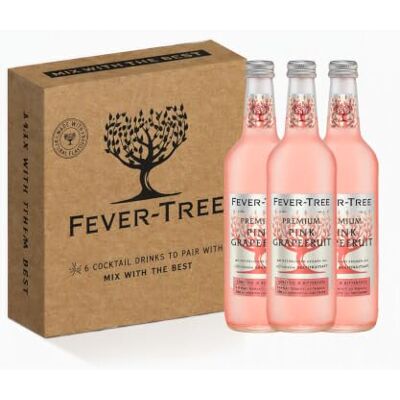 FEVER-TREE Premium Pink Grapefruit 4 x 3 x 500ml Flasche Rote und Rosa Grapefruits –aus Alicante und Florida FEVER-TREE Premium Pink Grapefruit 4 x 3 x 500ml Flasche Rote und Rosa Grapefruits –aus Alicante und Florida