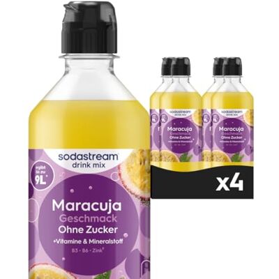sodastream drink mix Maracuja ohne Zucker, 4er Pack (4 x 440 ml) sodastream drink mix Maracuja ohne Zucker, 4er Pack (4 x 440 ml)