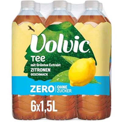 Volvic Tee Zero Zitronengeschmack – 6x1,5L – Zucker- & kalorienfrei Volvic Tee Zero Zitronengeschmack – 6x1,5L – Zucker- & kalorienfrei