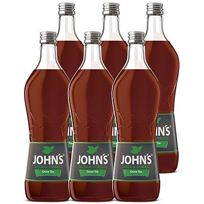 JOHN'S Grüner Tee Sirup 6x0,7l Flaschen Aromatischer Grüntee-Sirup für Cocktails, Limonaden und Desserts, ideal für Green Tea Mojito und Iced Matcha Latte JOHN'S Grüner Tee Sirup 6x0,7l Flaschen Aromatischer Grüntee-Sirup für Cocktails, Limonaden und Desserts, ideal für Green Tea Mojito und Iced Matcha Latte