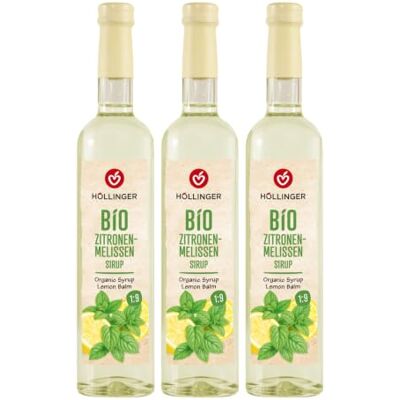 HÖLLINGER - JUST LOVING NATURE Höllinger Bio Zitronenmelissen Sirup, 3 x 0,5 L HÖLLINGER - JUST LOVING NATURE Höllinger Bio Zitronenmelissen Sirup, 3 x 0,5 L