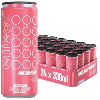 effect Energy Drink PINK GRAPEFRUIT ZERO ohne Zucker 24 x 0,33l Spritzig-fruchtiger ZERO Energy Drink mit intensivem Zitrusgeschmack, Koffein & B-Vitaminen, ohne Zucker und kalorienarm effect Energy Drink PINK GRAPEFRUIT ZERO ohne Zucker 24 x 0,33l Spritzig-fruchtiger ZERO Energy Drink mit intensivem Zitrusgeschmack, Koffein & B-Vitaminen, ohne Zucker und kalorienarm