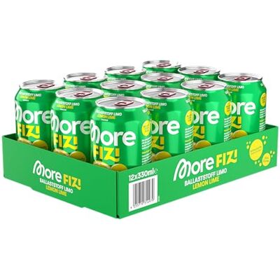 MORE NUTRITION MORE Fizi, Lemon Lime, 330 ml (12er Pack) MORE NUTRITION MORE Fizi, Lemon Lime, 330 ml (12er Pack)