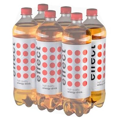 effect Energy Drink CLASSIC – 6 x 1,0 l Energy PET Flasche, Koffeinhaltiges Erfrischungsgetränk mit B-Vitaminen – einzigartiger & erfrischender Geschmack, vegan effect Energy Drink CLASSIC – 6 x 1,0 l Energy PET Flasche, Koffeinhaltiges Erfrischungsgetränk mit B-Vitaminen – einzigartiger & erfrischender Geschmack, vegan