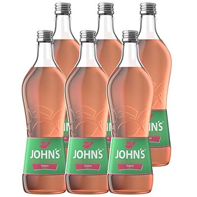 JOHN'S Guave – 6 x 0,7L Flaschen – Exotischer Guaven-Sirup für Cocktails, Limonaden & Desserts – Perfekt für Guava Margarita & Tropical Spritz JOHN'S Guave – 6 x 0,7L Flaschen – Exotischer Guaven-Sirup für Cocktails, Limonaden & Desserts – Perfekt für Guava Margarita & Tropical Spritz