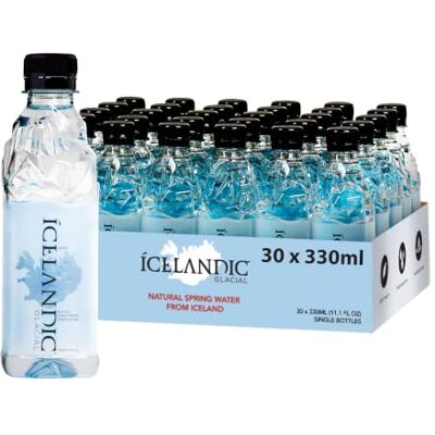Icelandic Glacial Natürliches Quellwasser – 330 ml Flaschen (30er Pack) Premium Stillwasser aus Island BPA-freie recycelte PET-Flaschen Niedriger Mineralgehalt Icelandic Glacial Natürliches Quellwasser – 330 ml Flaschen (30er Pack) Premium Stillwasser aus Island BPA-freie recycelte PET-Flaschen Niedriger Mineralgehalt