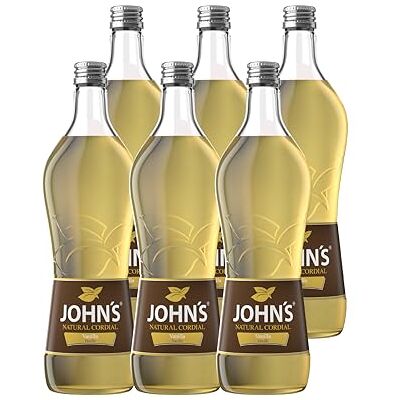 JOHN'S Vanille – 6 x 0,7L Flaschen – Aromatischer Vanille-Sirup für Kaffee, Cocktails & Desserts – Perfekt für Vanilla Latte & Espresso Martini JOHN'S Vanille – 6 x 0,7L Flaschen – Aromatischer Vanille-Sirup für Kaffee, Cocktails & Desserts – Perfekt für Vanilla Latte & Espresso Martini