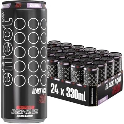 effect Energy Drink BLACK ACAI ZERO ohne Zucker 24 x 0,33l Spritzig-fruchtiger ZERO Energy Drink mit intensivem Acaigeschmack, Koffein & B-Vitaminen, ohne Zucker und kalorienarm effect Energy Drink BLACK ACAI ZERO ohne Zucker 24 x 0,33l Spritzig-fruchtiger ZERO Energy Drink mit intensivem Acaigeschmack, Koffein & B-Vitaminen, ohne Zucker und kalorienarm