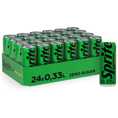 Sprite Zero Sugar, Limonade ohne Zucker, Einweg Dosen, 24 x 330 ml Maximale Erfrischung mit Limetten- Zitronengeschmack spritzige Limonade mit einzigartig fruchtigem Geschmack ohne Zucker Sprite Zero Sugar, Limonade ohne Zucker, Einweg Dosen, 24 x 330 ml Maximale Erfrischung mit Limetten- Zitronengeschmack spritzige Limonade mit einzigartig fruchtigem Geschmack ohne Zucker