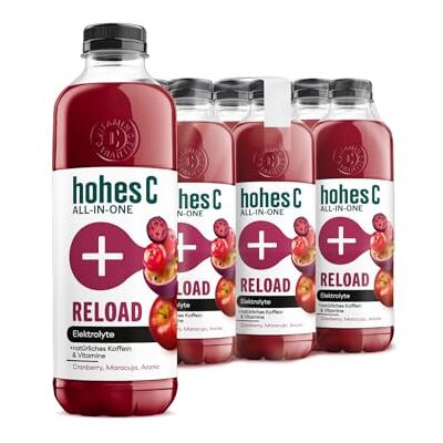 Hohes C ALL-IN-ONE Reload (6x 850ml), Mehrfruchtsaft aus Fruchtsaftkonzentraten (Cranberry, Maracuja, Aronia), vitaminreich, ohne Zuckerzusatz & Süßungsmittel, ohne künstliche Aromen, vegan Hohes C ALL-IN-ONE Reload (6x 850ml), Mehrfruchtsaft aus Fruchtsaftkonzentraten (Cranberry, Maracuja, Aronia), vitaminreich, ohne Zuckerzusatz & Süßungsmittel, ohne künstliche Aromen, vegan