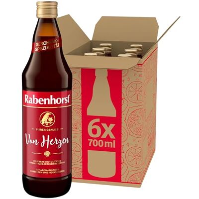 Rabenhorst Von Herzen 6er Pack (6 x 700 ml) Mit unserem erlesenen -Saft kommt das Dankeschön „Von Herzen“ Rabenhorst Von Herzen 6er Pack (6 x 700 ml) Mit unserem erlesenen -Saft kommt das Dankeschön „Von Herzen“
