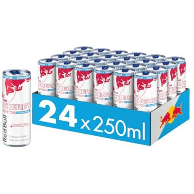 Red Bull NEU: Energy Drink Cherry Edition Sugarfree, Kirsche-Sakura, 24 x 250ml EINWEG Red Bull NEU: Energy Drink Cherry Edition Sugarfree, Kirsche-Sakura, 24 x 250ml EINWEG