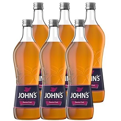 JOHN'S Passionsfrucht – 6 x 0,7L Flaschen – Exotischer Passionsfrucht-Sirup für Cocktails, Limonaden & Desserts – Perfekt für Hurricane & Pornstar Martini JOHN'S Passionsfrucht – 6 x 0,7L Flaschen – Exotischer Passionsfrucht-Sirup für Cocktails, Limonaden & Desserts – Perfekt für Hurricane & Pornstar Martini
