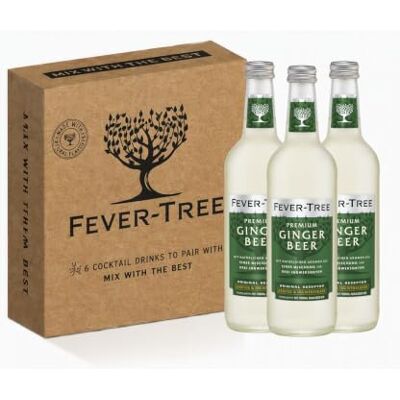 FEVER-TREE Ginger Beer 4 x 3 x 500ml Flasche 3 x Ingwersorten –aus der Elfenbeinküste, aus Cochin und aus Nigeria FEVER-TREE Ginger Beer 4 x 3 x 500ml Flasche 3 x Ingwersorten –aus der Elfenbeinküste, aus Cochin und aus Nigeria