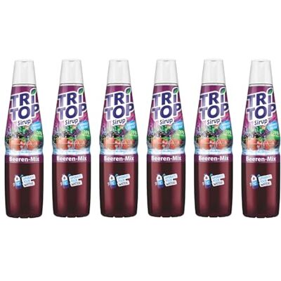 TRi TOP Beeren-Mix Sirup, weniger Zucker, 6 x 600 ml TRi TOP Beeren-Mix Sirup, weniger Zucker, 6 x 600 ml