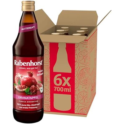 Rabenhorst Granatapfel MUTTERSAFT BIO 6er Pack (6 x 700 ml) Rabenhorst Granatapfel MUTTERSAFT BIO 6er Pack (6 x 700 ml)