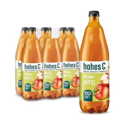 Hohes C Milder Apfel (6 x 1l), 100% Saft, Apfelsaft, Vitamin C, ohne Zuckerzusatz laut Gesetz, weniger Säure, vegan Hohes C Milder Apfel (6 x 1l), 100% Saft, Apfelsaft, Vitamin C, ohne Zuckerzusatz laut Gesetz, weniger Säure, vegan