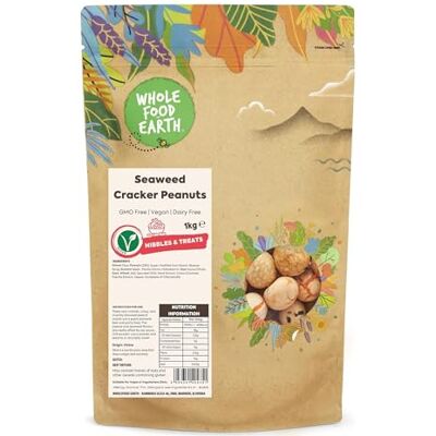 Wholefood Earth Seaweed Cracker Peanuts 1 kg GMO Free Dairy Free Wholefood Earth Seaweed Cracker Peanuts 1 kg GMO Free Dairy Free
