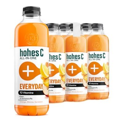 Hohes C ALL-IN-ONE Everyday (6x 850ml), Mehrfruchtsaft aus Fruchtsaftkonzentraten (Orange, Zitrone, Sanddorn), 10 Vitamine, ohne Zuckerzusatz & Süßungsmittel, ohne künstliche Aromen, vegan Hohes C ALL-IN-ONE Everyday (6x 850ml), Mehrfruchtsaft aus Fruchtsaftkonzentraten (Orange, Zitrone, Sanddorn), 10 Vitamine, ohne Zuckerzusatz & Süßungsmittel, ohne künstliche Aromen, vegan