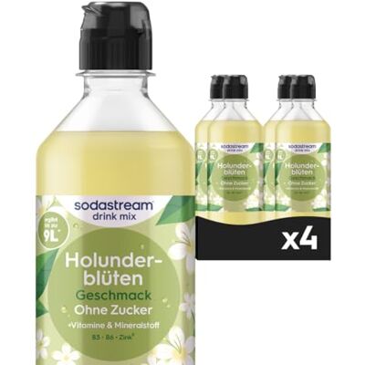 sodastream drink mix Holunderblüte ohne Zucker, 4er Pack (4 x 440 ml) sodastream drink mix Holunderblüte ohne Zucker, 4er Pack (4 x 440 ml)