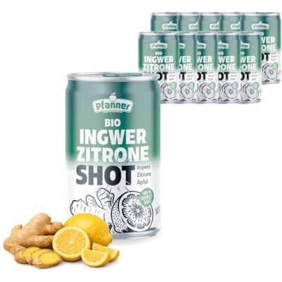 Pfanner Bio Ingwer Shot 12x0,15l, 100% Direktsaft Immun Boost natürlich, Ginger Boost Apfel Orange Zitrone, Wellness Drink vegan, Gesundheitsshot Pfanner Bio Ingwer Shot 12x0,15l, 100% Direktsaft Immun Boost natürlich, Ginger Boost Apfel Orange Zitrone, Wellness Drink vegan, Gesundheitsshot