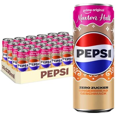 Pepsi Zero Zucker Gingerbread Geschmack, 24x0,33l zuckerfrei, Dose Pepsi Zero Zucker Gingerbread Geschmack, 24x0,33l zuckerfrei, Dose