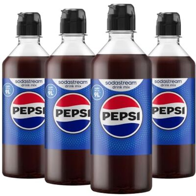 sodastream drink mix Pepsi, Cola Sirup, 4er Pack (4 x 440 ml) sodastream drink mix Pepsi, Cola Sirup, 4er Pack (4 x 440 ml)