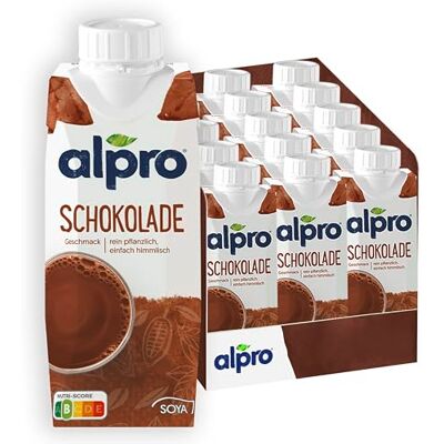 Alpro Sojadrink mit Schokoladengeschmack – 15x250ml – Vegan – Glutenfrei Alpro Sojadrink mit Schokoladengeschmack – 15x250ml – Vegan – Glutenfrei