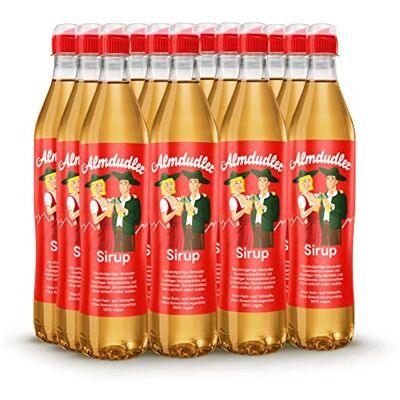Almdudler Alpenkräuter Sirup – 12 x 700 ml Getränkesirup ergibt ca. 7 Liter Kräuterlimonade für Limonade mit Kräutergeschmack Almdudler Alpenkräuter Sirup – 12 x 700 ml Getränkesirup ergibt ca. 7 Liter Kräuterlimonade für Limonade mit Kräutergeschmack