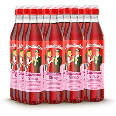 Almdudler Skiwasser Sirup – 12 x 700 ml Himbeer-Zitrone Getränkesirup ergibt ca. 7 Liter Limo Skihütten Limonade Almdudler Skiwasser Sirup – 12 x 700 ml Himbeer-Zitrone Getränkesirup ergibt ca. 7 Liter Limo Skihütten Limonade