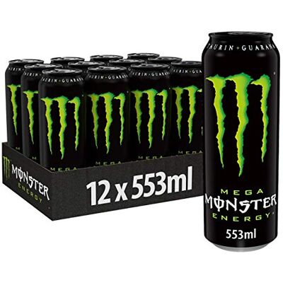 Monster Cable Energy koffeinhaltiger Energydrink mit klassischem Energy-Geschmack in wiederverschließbaren Einweg Dosen (12 x 553 ml) Monster Cable Energy koffeinhaltiger Energydrink mit klassischem Energy-Geschmack in wiederverschließbaren Einweg Dosen (12 x 553 ml)