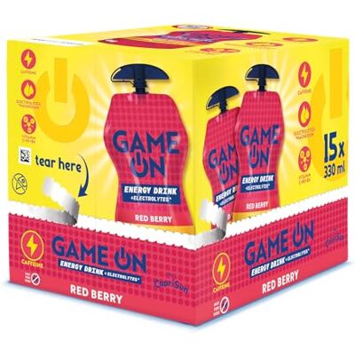 Capri-Sun Game On Red Berry von Koffeinhaltiges Erfrischungsgetränk mit Taurin, Magnesium & Vitaminen, Ohne künstliche Zusätze, (15 x 330ml) Capri-Sun Game On Red Berry von Koffeinhaltiges Erfrischungsgetränk mit Taurin, Magnesium & Vitaminen, Ohne künstliche Zusätze, (15 x 330ml)
