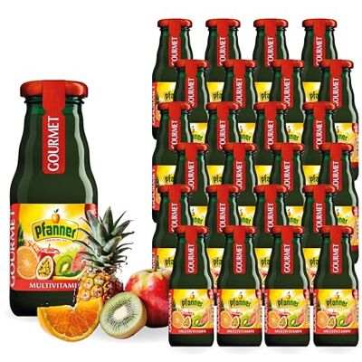 Pfanner Gourmet 100% Multivitaminsaft – 24 x 0,2L Einwegglas – Hochwertiger Multivitamin Saft aus Konzentrat – Für Gastronomie, Hotellerie & anspruchsvollen Genuss zuhause Pfanner Gourmet 100% Multivitaminsaft – 24 x 0,2L Einwegglas – Hochwertiger Multivitamin Saft aus Konzentrat – Für Gastronomie, Hotellerie & anspruchsvollen Genuss zuhause