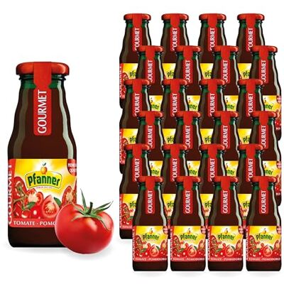 Pfanner Gourmet 100% Tomatensaft – 24 x 0,2L Einwegglas – Hochwertiger Tomaten Saft aus Konzentrat – Für Gastronomie, Hotellerie & anspruchsvollen Genuss zuhause Pfanner Gourmet 100% Tomatensaft – 24 x 0,2L Einwegglas – Hochwertiger Tomaten Saft aus Konzentrat – Für Gastronomie, Hotellerie & anspruchsvollen Genuss zuhause