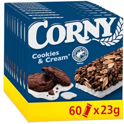 Corny Müsliriegel Classic Cookies & Cream Schokokeks & Creme 60 x 23 g Corny Müsliriegel Classic Cookies & Cream Schokokeks & Creme 60 x 23 g