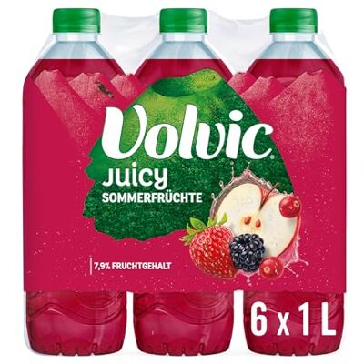 Volvic Juicy Sommerfrüchte – 6x1L – Nur natürliche Aromen Volvic Juicy Sommerfrüchte – 6x1L – Nur natürliche Aromen