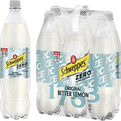 Schweppes Zero, Original Bitter Lemon EINWEG, (6 x 1.25 l) Schweppes Zero, Original Bitter Lemon EINWEG, (6 x 1.25 l)