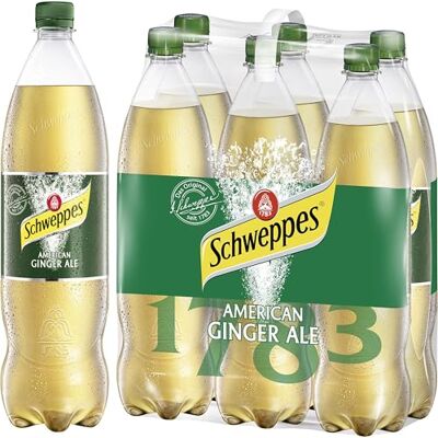 Schweppes Ginger Ale, 6er Pack, EINWEG (6 x 1.25 l) Schweppes Ginger Ale, 6er Pack, EINWEG (6 x 1.25 l)