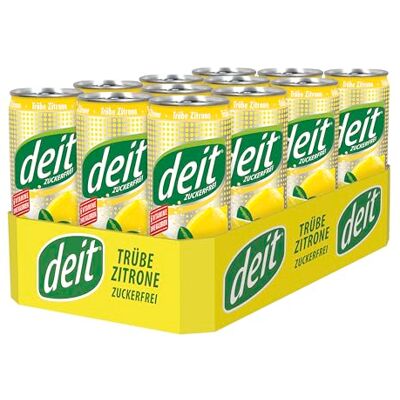 Deit Trübe Zitrone Dose 12er Pack (12 x 330 ml) Zuckerfreie Limonade Kalorienarm Erfrischung Deit Trübe Zitrone Dose 12er Pack (12 x 330 ml) Zuckerfreie Limonade Kalorienarm Erfrischung