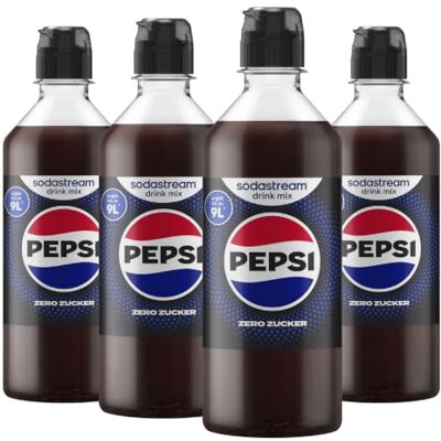 sodastream drink mix Pepsi Zero Zucker, Cola Sirup, 4er Pack (4 x 440 ml) sodastream drink mix Pepsi Zero Zucker, Cola Sirup, 4er Pack (4 x 440 ml)